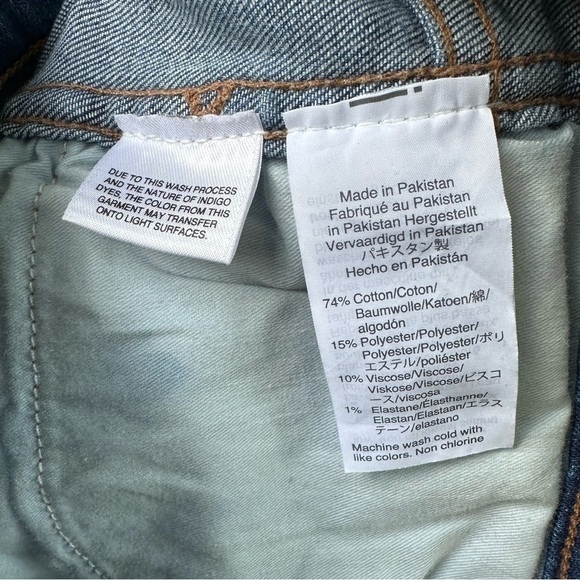 Madewell 10” High Rise Skinny Jeans Size 25 Blue Button Fly Raw Hem Tencel Denim - Picture 11 of 12